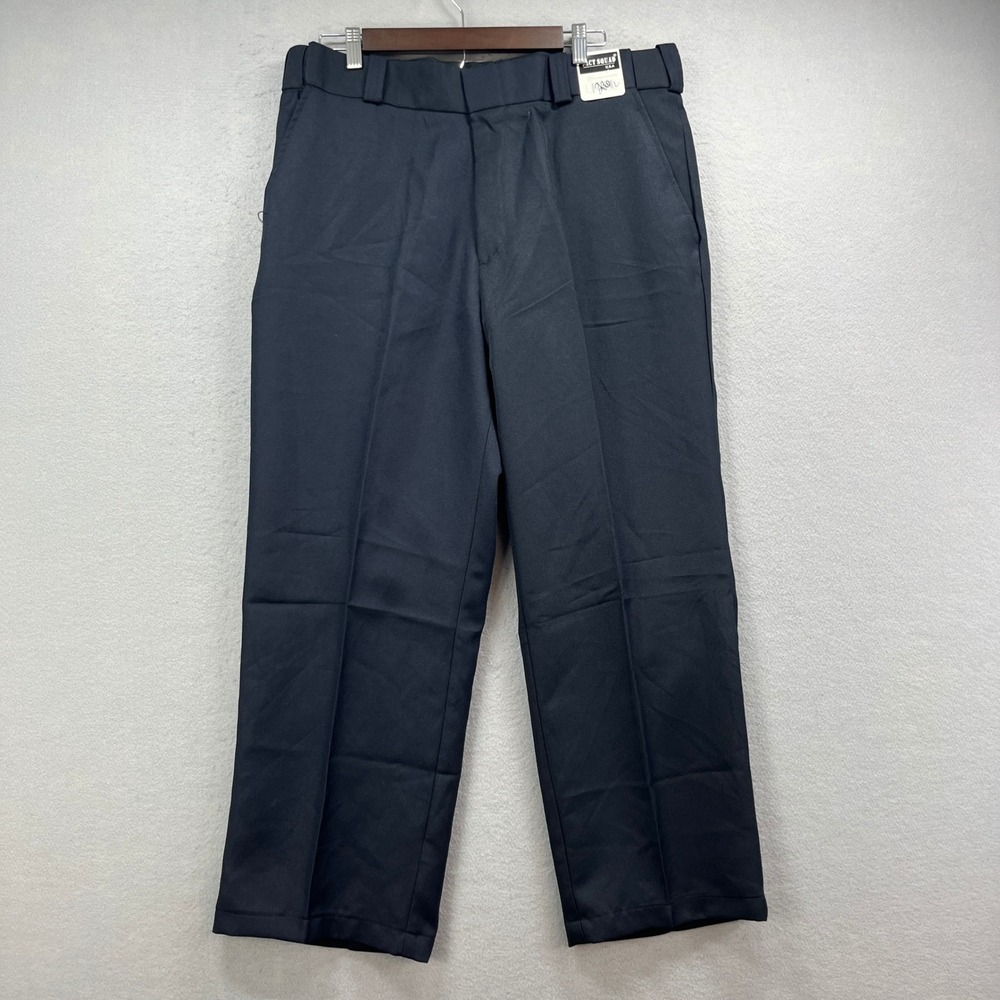 Tact Squad Uniform Trousers Men 37x26 Navy At Ease Waistband Security Work Pants